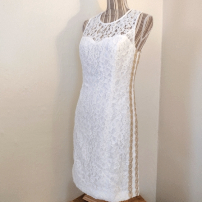 Lilly Pulitzer White Corded Lace Mila Shift Dress In Resort White Nwt Size 2 New
